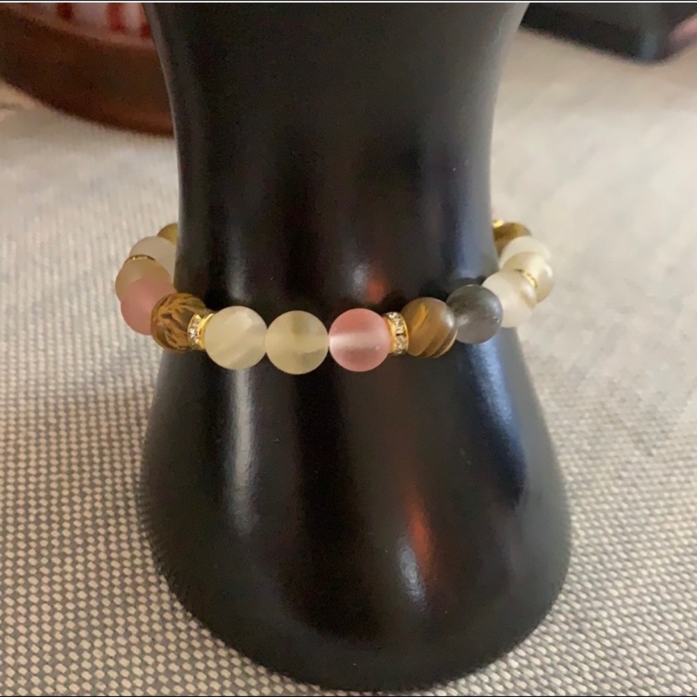 Cherry Quartz Stretch Bracelet